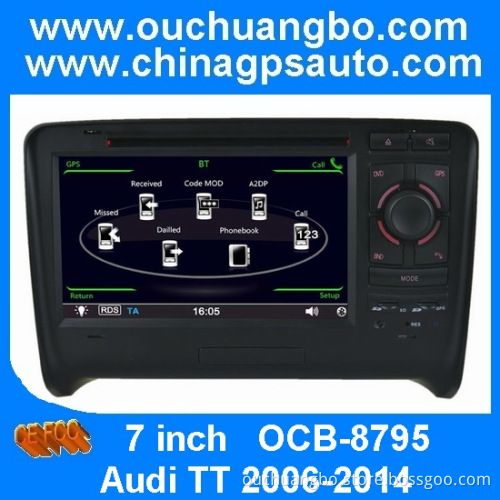 Ouchuangbo Auto Stereo DVD Player for Audi TT 2006-2014 GPS Sat Navigation iPod Radio System